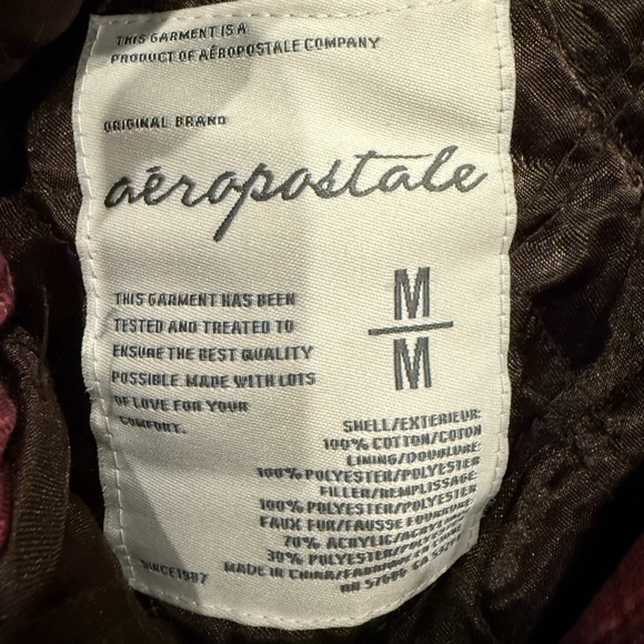 Aeropostale Fuchsia Hooded Puffer Vest - Picture 6 of 8